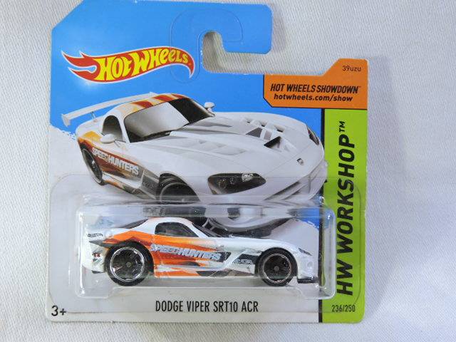 Hot Wheels DODGE VIPER SRT1O ACR ( White with orange  ) Speed Hunters