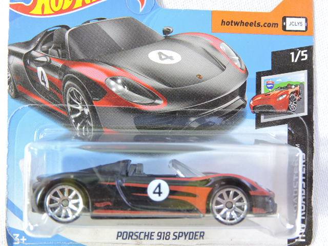 Hot Wheels PORSCHE 918 Spyder ( Black red stripes #4 )