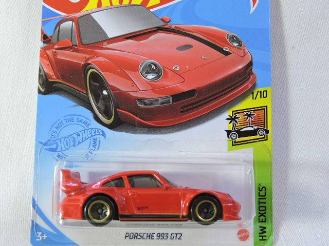 Hot Wheels PORSCHE 993 GT2 ( Red ) Long Card