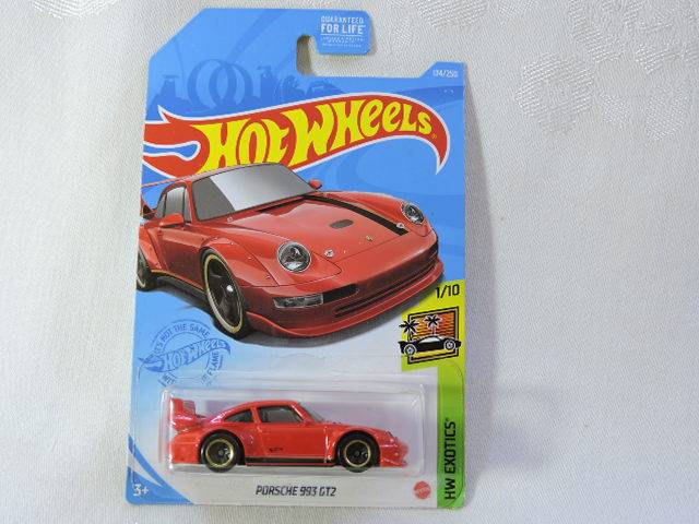 Hot Wheels PORSCHE 993 GT2 ( Red ) Long Card
