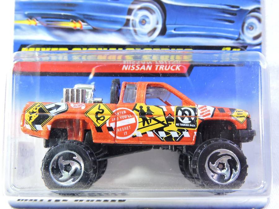 Hot Wheels NISSAN Truck Pickup Bakkie ( Orange ) Long Card  Like Datsun