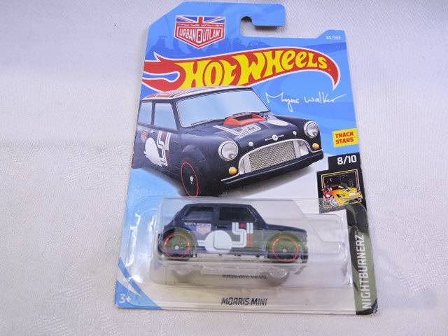 Hot Wheels MORRIS MINI ( Blue Urban Outlaw ) Long Card Magnus Walker