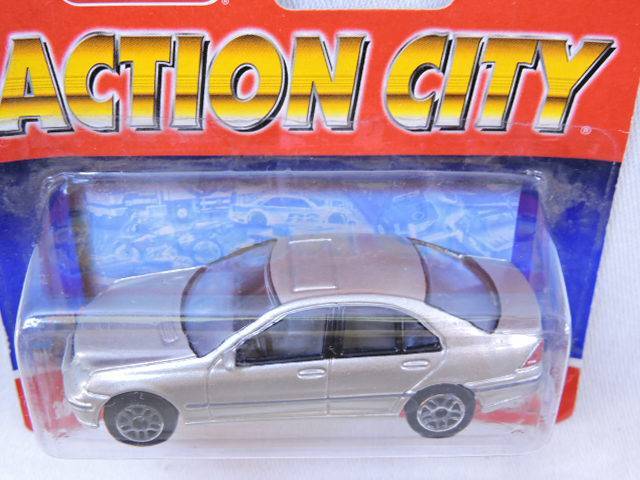 Action City MERCEDES BENZ C- Class ( Real Toy Silver ) Like Hot Wheels