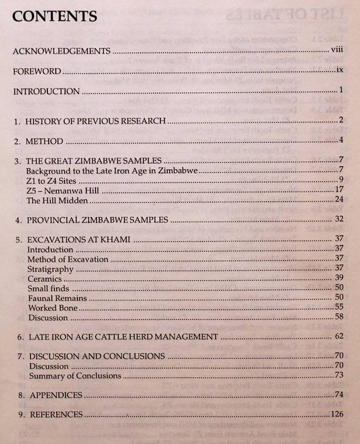 KINGS, COMMONERS AND CATTLE AT ZIMBABWE TRADITION SITES - CAROLYN R. THORP (MUSEUM MEMOIR #1)
