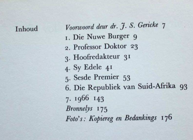 MAN VAN DIE VOLK - HENDRIK VERWOERD FOTO GEDENKALBUM deur Pieter Grobbelaar 1966