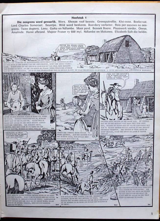 BOERE, BRITTE EN BANTOES - 450 PENSKETSE MET BYSKRIFTE, DIALOOG & AVONTURE - J.J. VAN TONDER (1972)