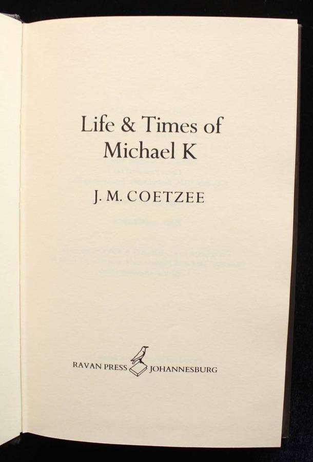 LIFE & TIMES OF MICHAEL K - J.M. COETZEE (1983)