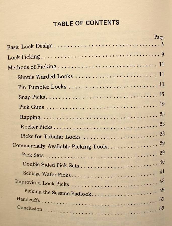 2 X SCARCE BOOKS ON LOCK PICKING
