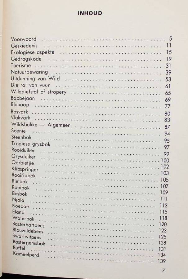 NASIONALE KRUGERWILDTUIN - VRAE EN ANTWOORDE DEUR P.F. FOURIE (1STE UITGAAF 1983)