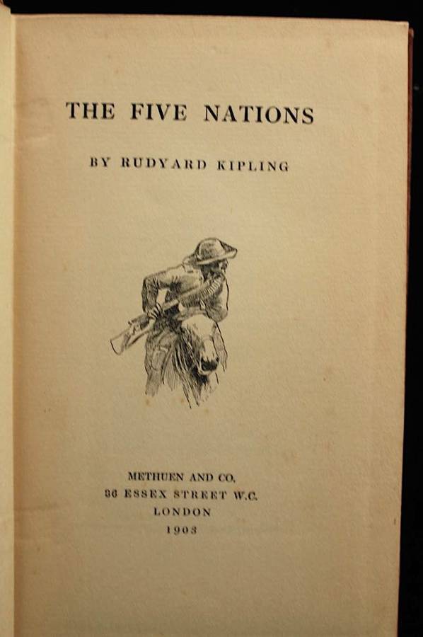 THE FIVE NATIONS by Rudyard Kipling (1903) - 1st ed.