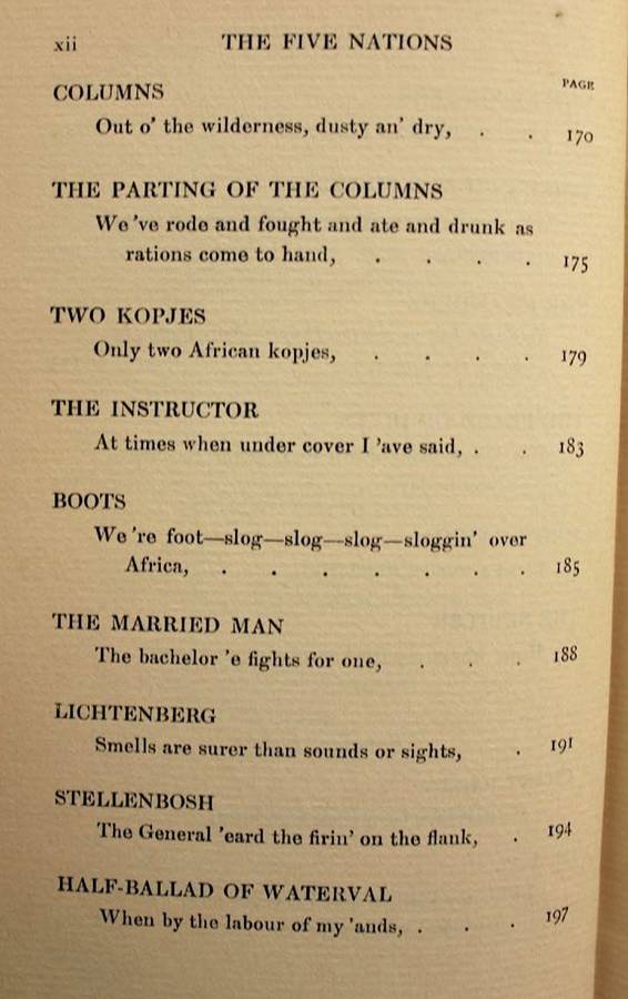 THE FIVE NATIONS by Rudyard Kipling (1903) - 1st ed.