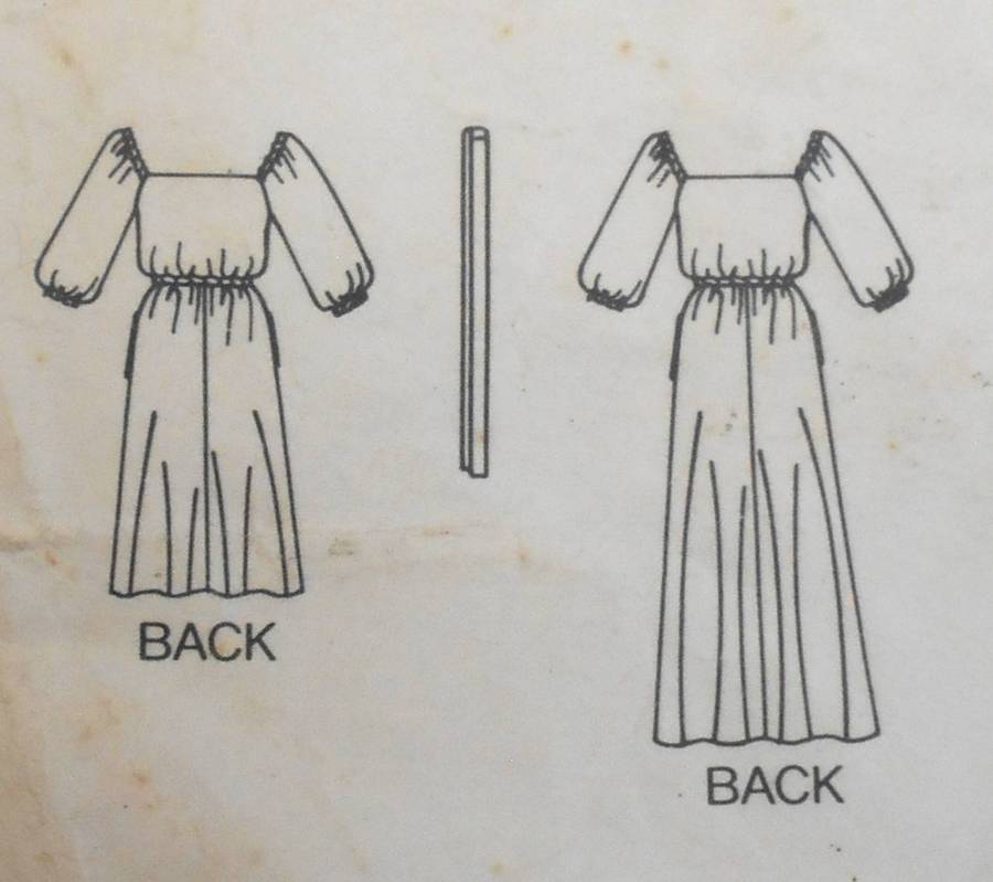 BUTTERICK 4275 DRESS & BELT SIZE 6-8-10 COMPLETE CUT TO 10