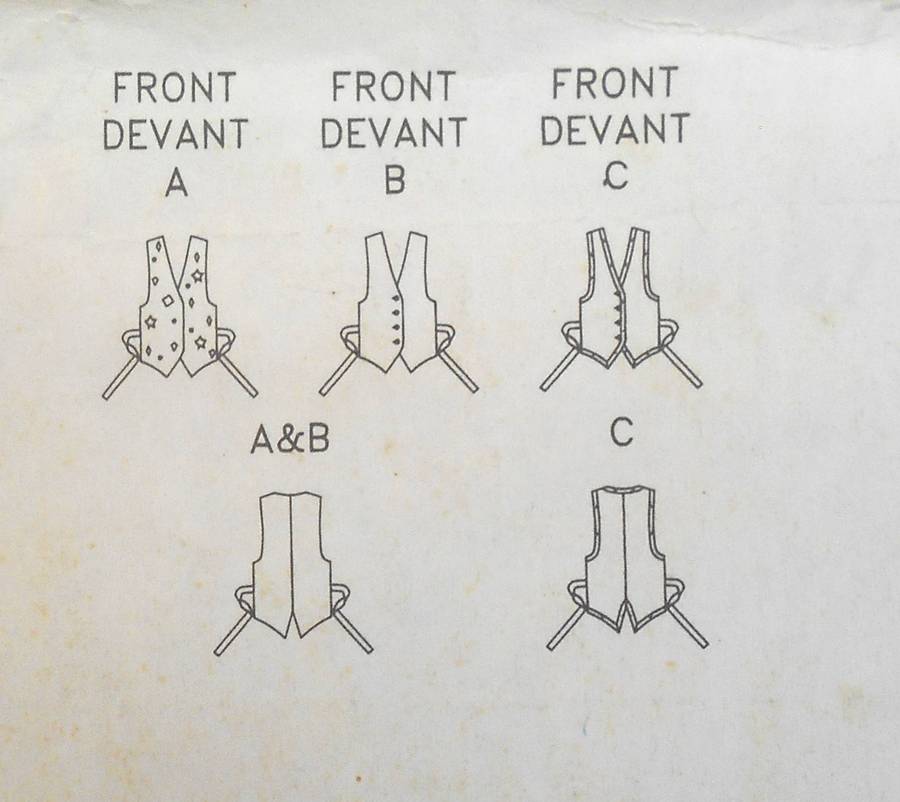 BUTTERICK 5187 LINED WAISTCOATS SIZE 8-22-COMPLETE- CUT TO M 12-14