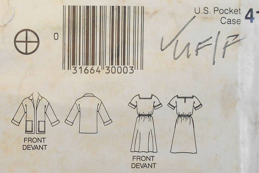 BUTTERICK 5267 JACKET & DRESS SIZE 8-10-12-COMPLETE-UNCUT-F/FOLDED