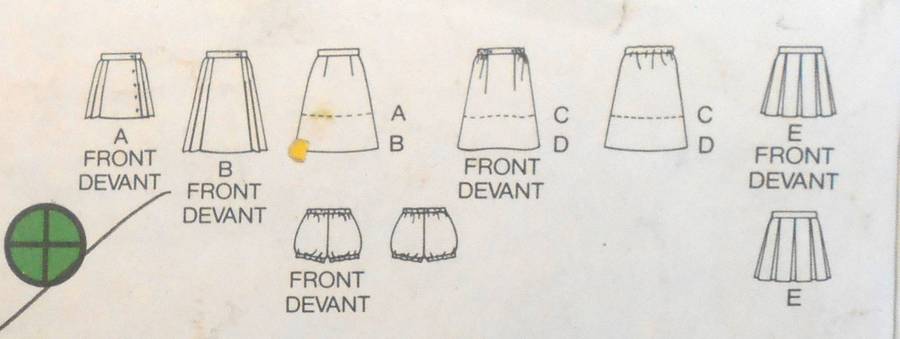 BUTTERICK 6320 SPORT SKIRTS & BLOOMERS SIZE  10-COMPLETE