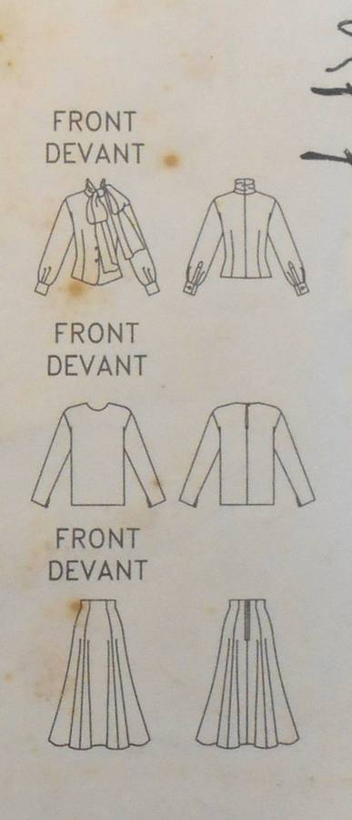 BUTTERICK 6478 BLOUSE-TOP-SKIRT SIZE 12-14-16-COMPLETE-UNCUT-F/FOLDED