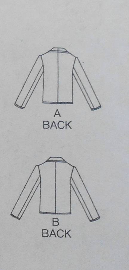 BUTTERICK 6793 JACKET SIZE 12 COMPLETE