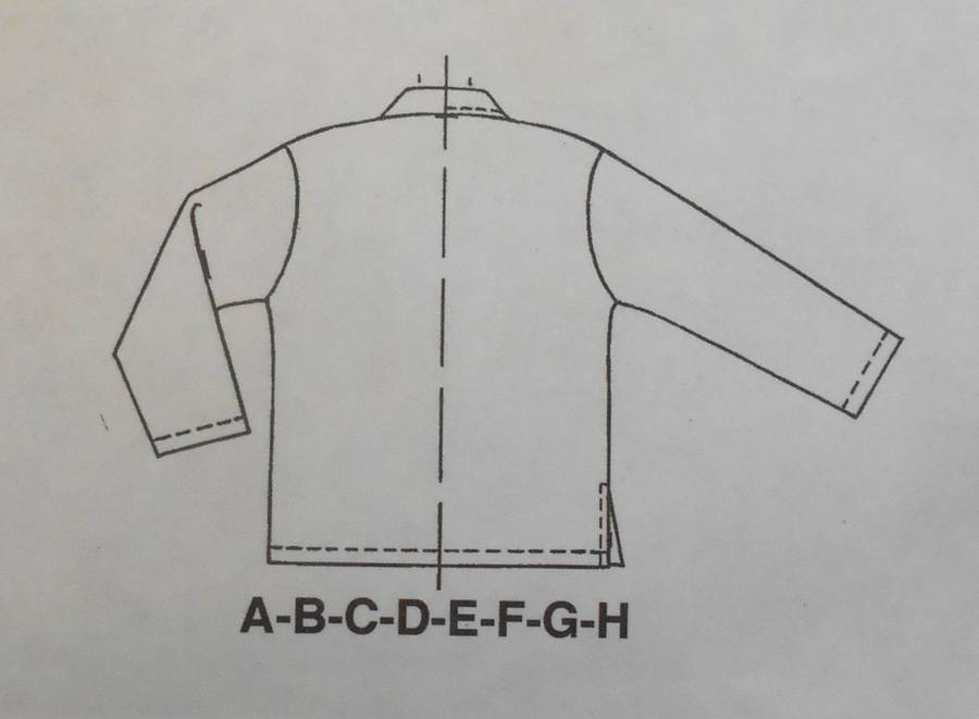 McCALLS 9639 UNISEX TRACKSUIT SHIRT-JACKET SIZE XXXL (50-52") COMPLETE-UNCUT-F/FOLDED