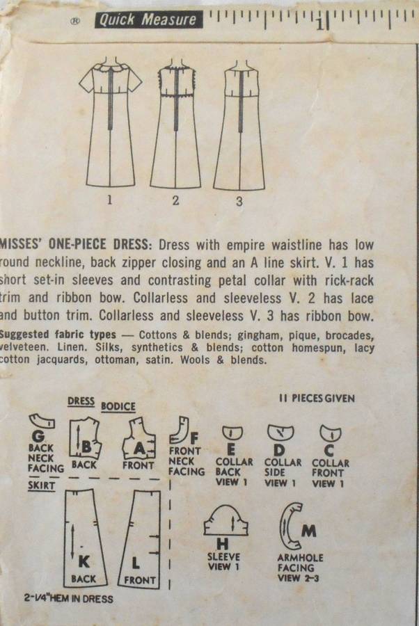 SIMPLICITY 5961 ONE PIECE DRESS SIZE 14 BUST 34 COMPLETE