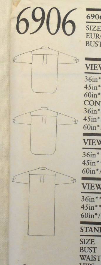 NEW LOOK 6906 OVERSIZE SLEEP SHIRTS SIZE 8-18 COMPLETE-UNCYUT-F/FOLDED