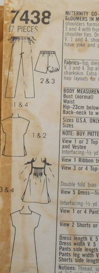 SIMPLICITY 7438 PULLOVER DRESS-PULL ON PANTS & SHORTS SIZE 16-COMPLETE-ZIPLOC