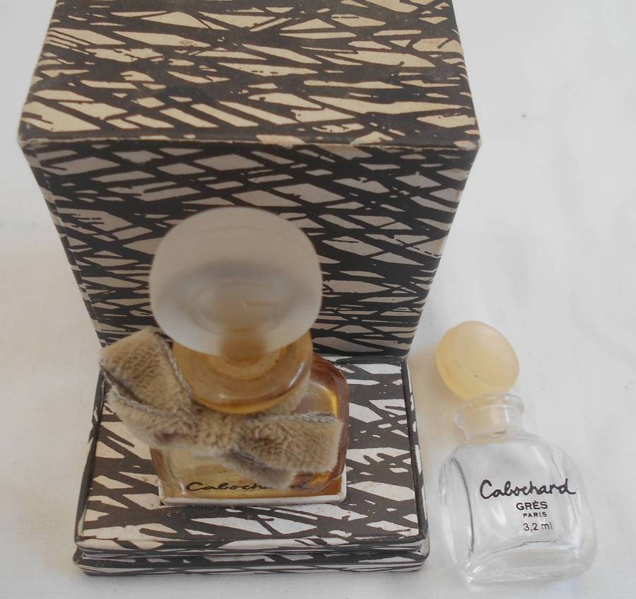 BOXED CABOCHARD BY GRIS for Women 7.5 ml MINIATURE PERFUME BOTTLE WITH SMALLER 3.2 MM BOTTLE