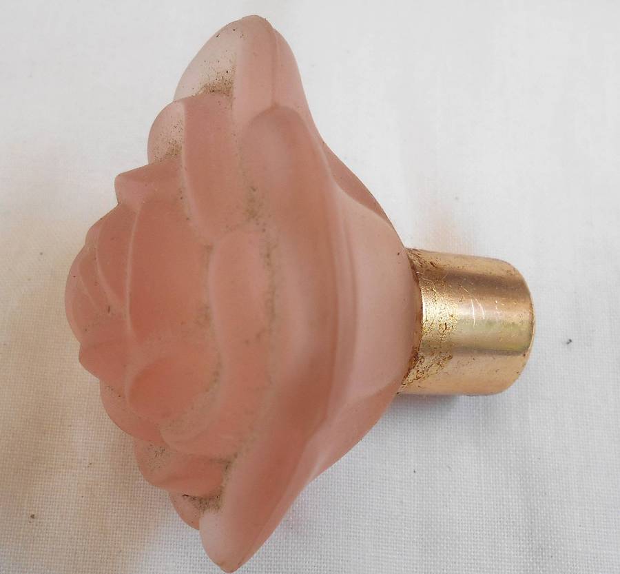 Rose colour & shaped MINIATURE PERFUME BOTTLE