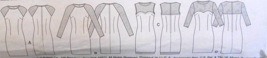 McCalls M6460 FITTED DRESS WITH NECK BINDING SIZE 6-8-10-12-14 COMPLETE-PART CUT TO 14
