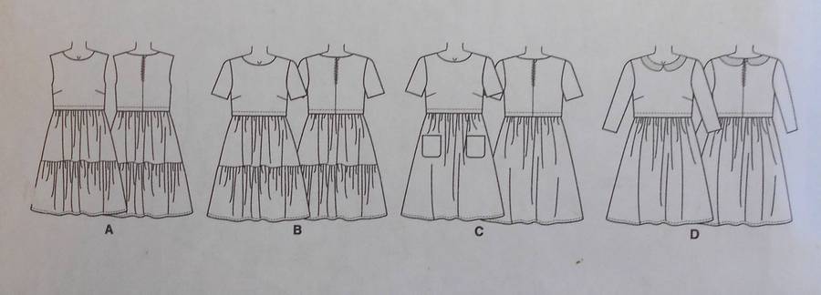 McCalls M7080 PULLOVER DRESS WITH SEMI FITTED BODICE SIZE 6-8-10-12-14 COMPLETE-CUT TO 14