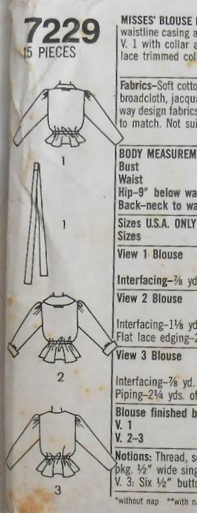 SIMPLICITY 7229 BLOUSE IN 2 LENGTHS SIZE 14-COMPLETE-UNCUT-F/FOLDED