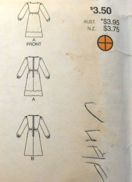 BUTTERICK 4584 LOOSE FITTING DRESS SIZE 8-16 COMPLETE-UNCUT-F/FOLDED