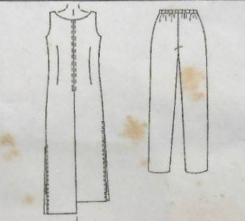 McCALLS 2190 DRESS IN 2 LENGTHS-PULL ON PANTS SIZE8-10-12-COMPLETE-UNCUT-F/FOLDED