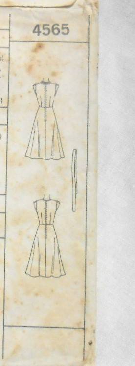 VINTAGE McCALLS 4565 DRESS OR PINAFORE SIZE 16 BUST 38 COMPLETE-PART CUT