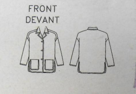 BUTTERICK 3617 LOOSE FITTING LINED JACKET SIZE L-XL (16-22) COMPLETE-CUT TO XL (20-22) SEE LISTING