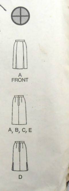 BUTTERICK 4618 SET OF SKIRTS SIZE 12-14-16 COMPLETE-UNCUT-F/FOLDED-NO SEWING INSTRUCTIONS SUPPLIED