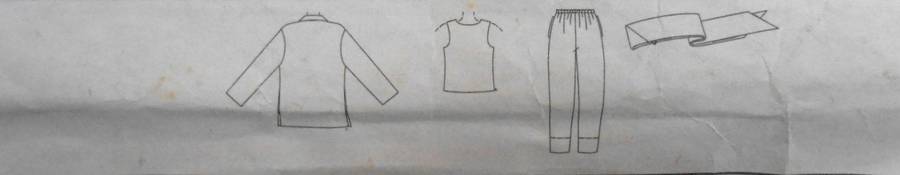 McCALLS 3570 TOP-SASH-PANTS & CAPRI PANTS SIZE 16-18-20-22-CUT TO 22 NO JACKET SUPPLIED