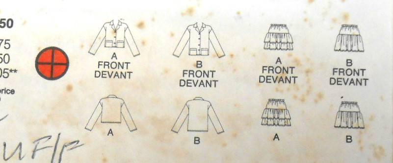 BUTTERICK 6264 GIRLS SHIRT & SKIRT SIZE 12-14 YEARS COMPLETE-UNCUT-F/FOLDED