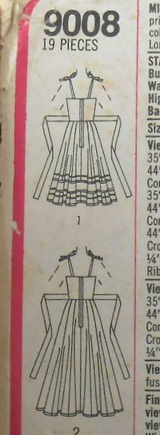SIMPLICITY 9008 DESIGNER LACE TREMMED SUMMER DRESS SIZE 12 COMPLETE-MOSTLY UNCUT