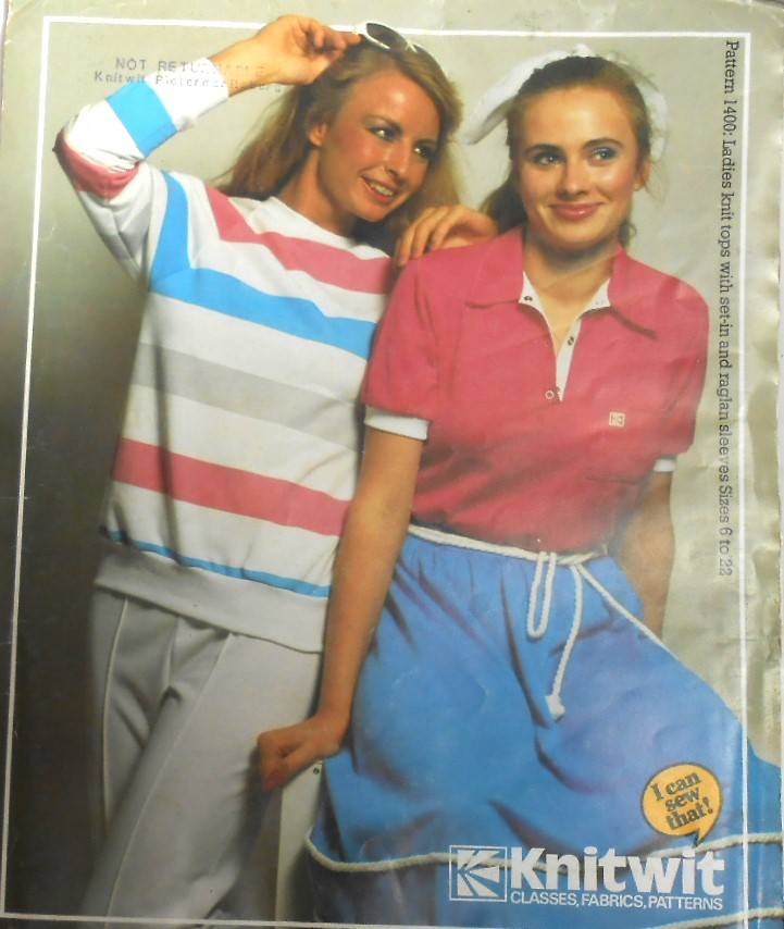 KNITWIT 1400 LADIES KNIT TOPS WITH SET IN & RAGLAN SLEEVES SIZES 6-22