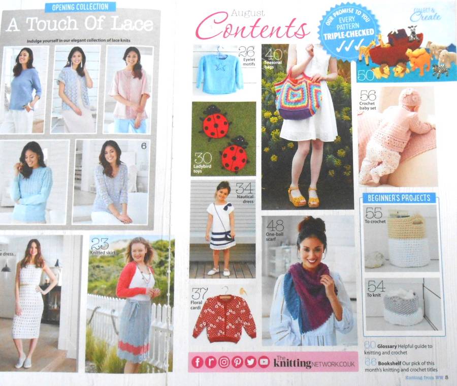 KNITTING & CROCHET FROM WOMAN'S WEEKLY AUGUST 2018 - 68 PAGES
