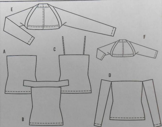 BURDA 6925 LADIES SHIRT-BOLERO-TOP-CAMI SIZE 6-20 COMPLETE-UNCUT-F/FOLDED