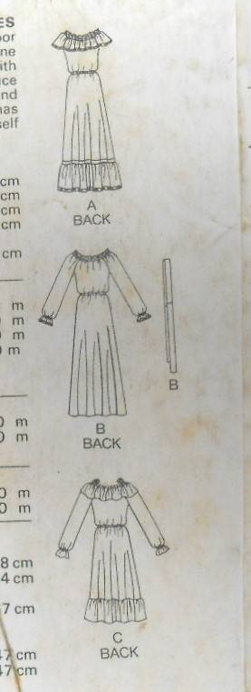 BUTTERICK 3104 OFF THE SHOULDER DRESS WITH RUFFLE SIZE 16 COMPLETE-UNCUT-F/FOLDED
