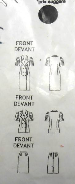 BUTTERICK 4700 DRESS-TOP-SKIRT SIZE 8-10-12 COMPLETE-CUT TO 12