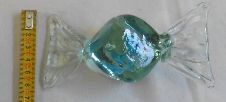 Huge 11.5 cm Vintage Glass Murano Sweet with Millefiori enamel flowers in perfect condition