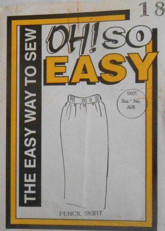 OH! SO EASY-18 PENCIL SKIRT SIZE 34-36-38-COMPLETE