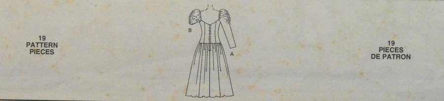 McCALLS 6301 SEMI FITTED DROPPED WAIST DRESS SIZE 12-14-16COMPLETE-UNCUT-F/FOLDED