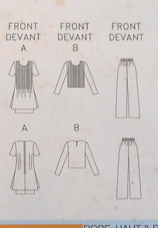 BUTTERICK 3897 DRESS-TOP-PANTS SIZE 12-14 COMPLETE-PART CUT