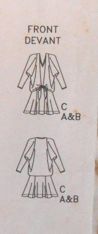 BUTTERICK 6287 LOOSE FITTING PULLOVER SLEEVELESS DRESS+OVELAY-SKIRT SIZE 8-10-12 COMPLETE-UNCUT-F/F
