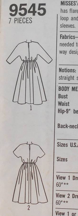 SIMPLICITY 9545 KNIT PULLOVER DRESS SIZES PT-S-M-L-XL 6-24 COMPLETE-CUT TO 24