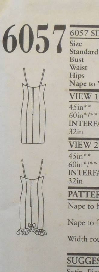 NEW LOOK PATTERNS 6057 TAILORED SHOESTRAP DRESS SIZE 6-16 COMPLETE CUT TO 16